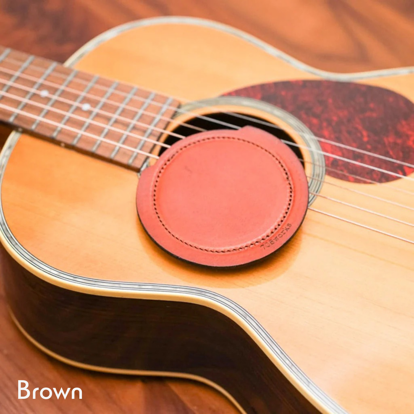 Sound hole cover | For acoustic guitar [made of genuine leather]