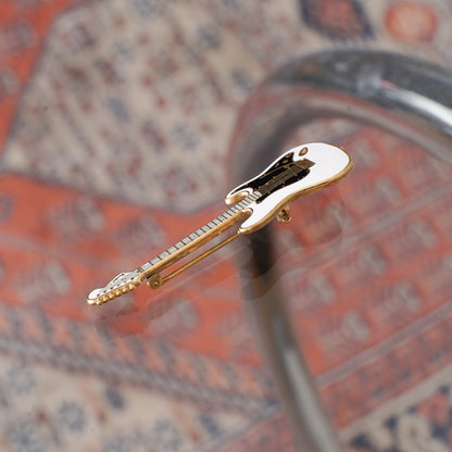 Electric guitar brooch #1 | Vintage clothing and accessories selected by a guitar strap shop