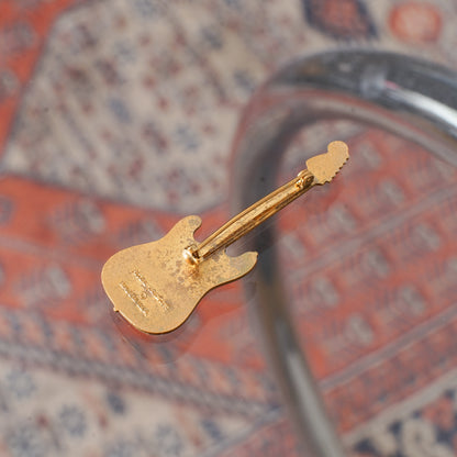 Electric guitar brooch #1 | Vintage clothing and accessories selected by a guitar strap shop
