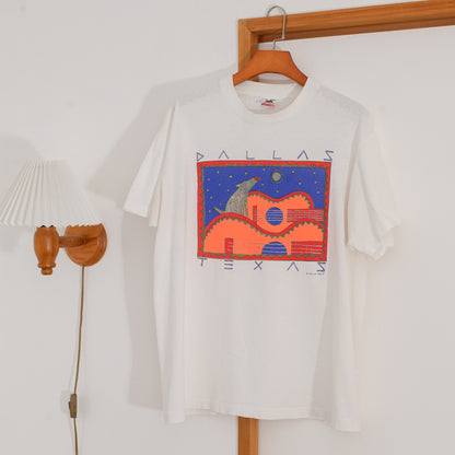 Coyote &amp; Guitar Tee | Vintage clothing and accessories selected by guitar strap shop
