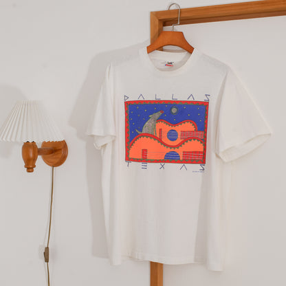 Coyote &amp; Guitar Tee | Vintage clothing and accessories selected by guitar strap shop