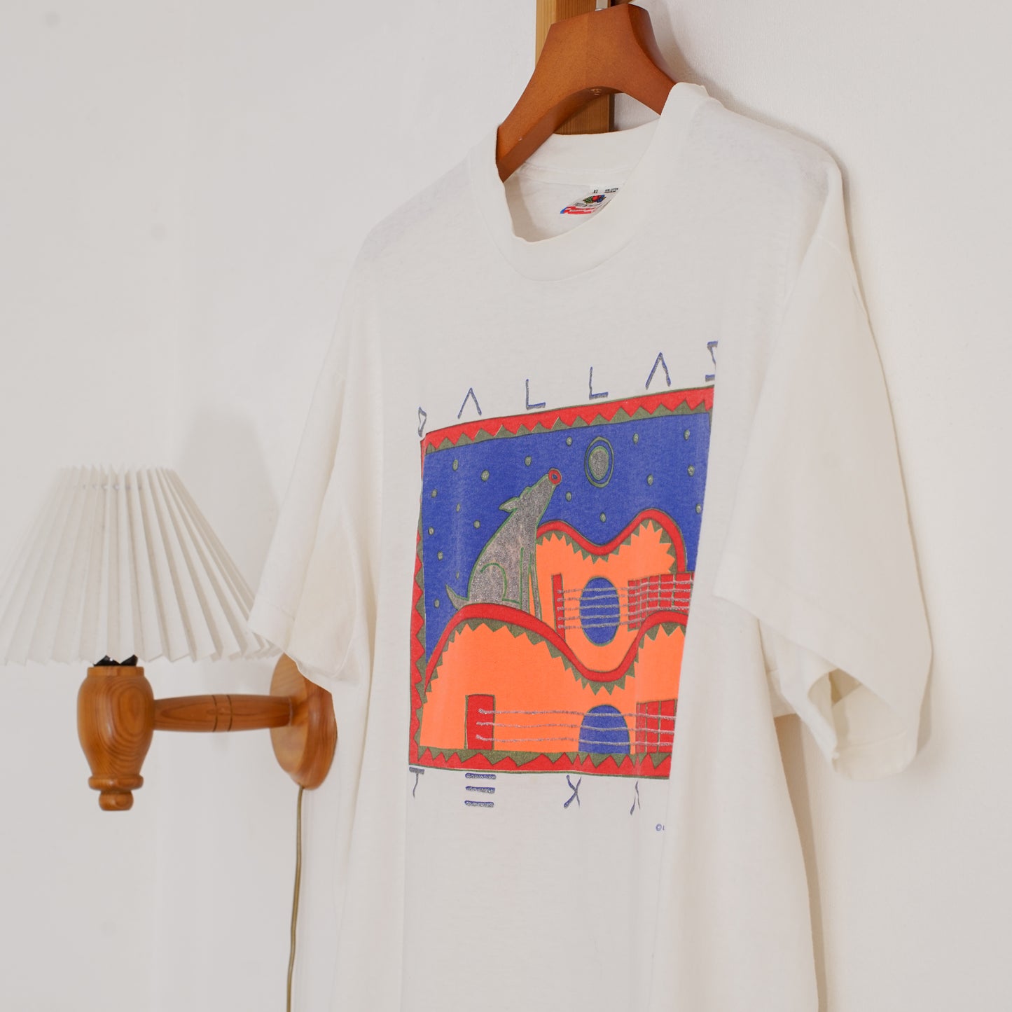 Coyote &amp; Guitar Tee | Vintage clothing and accessories selected by guitar strap shop