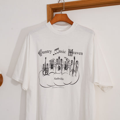 Winged Instruments Print Tee 翼の生えたギターTシャツ｜ギターストラップ屋が選ぶ古着＆雑貨