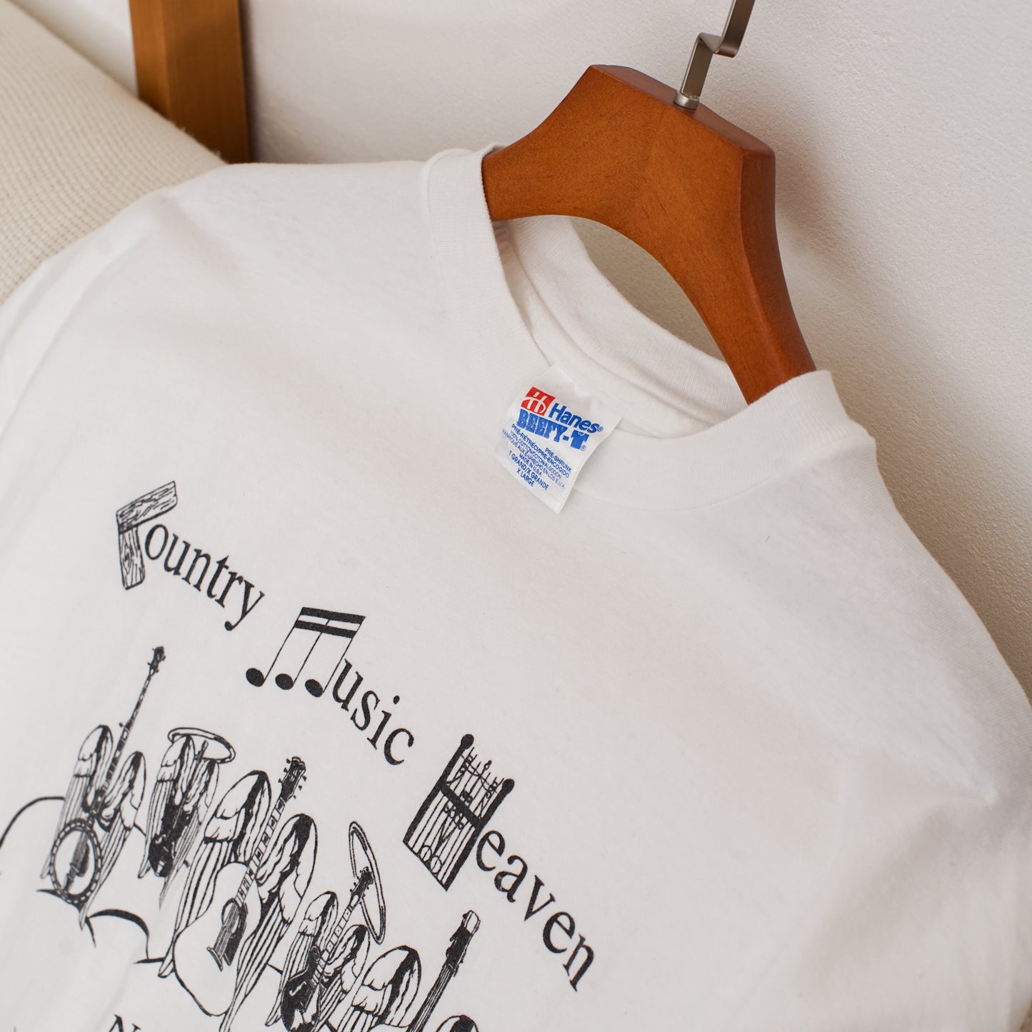 Winged Instruments Print Tee 翼の生えたギターTシャツ｜ギターストラップ屋が選ぶ古着＆雑貨