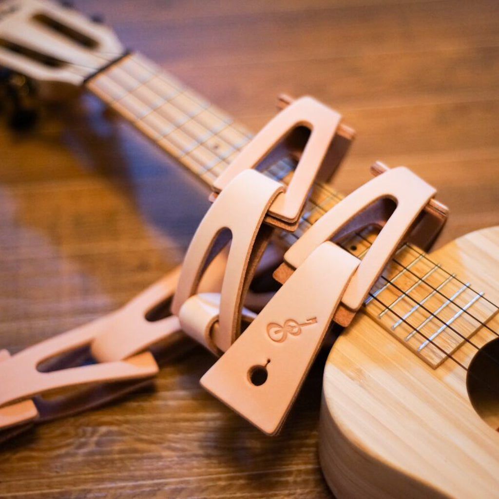 kolmio for ukulele コルミオ Natural ウクレレに装着したイメージ