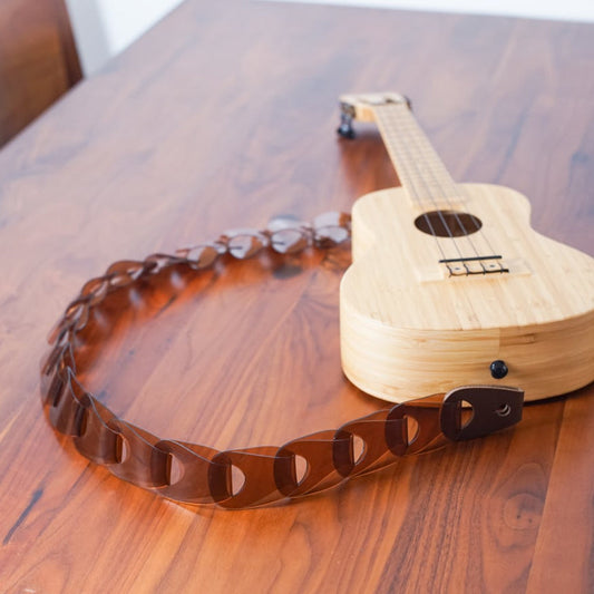 Wellington for ukulele Clear ver. ウェリントン Brown×Choco（PVC×革）｜定番カラー