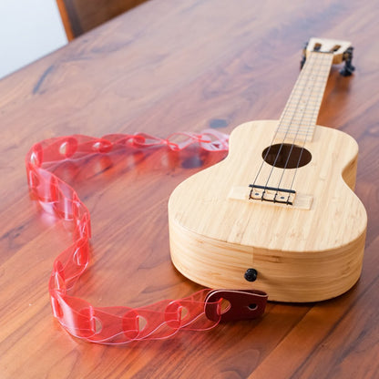 Wellington for ukulele Clear ver. Red×Wine Red（PVC×皮革）｜經典配色