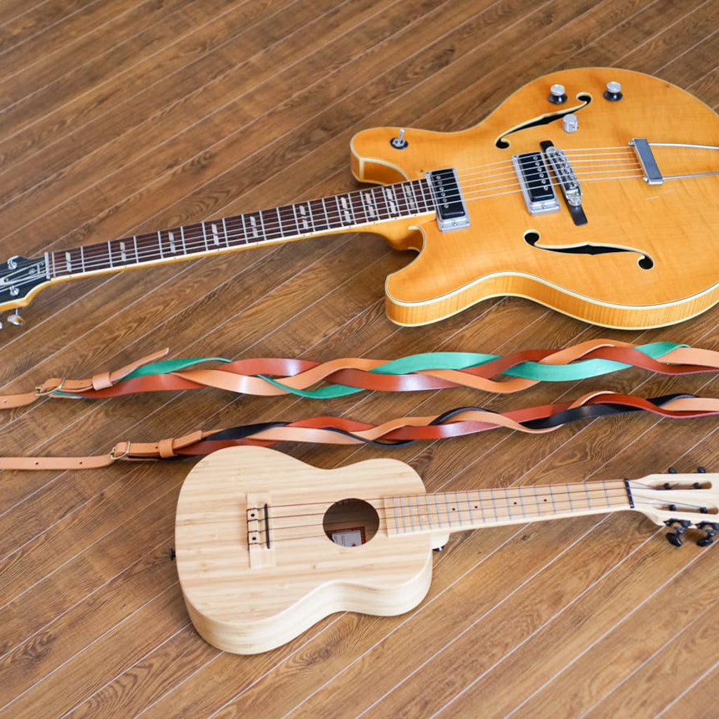 Triad for ukulele | A braided ukulele strap with just the right amount of presence