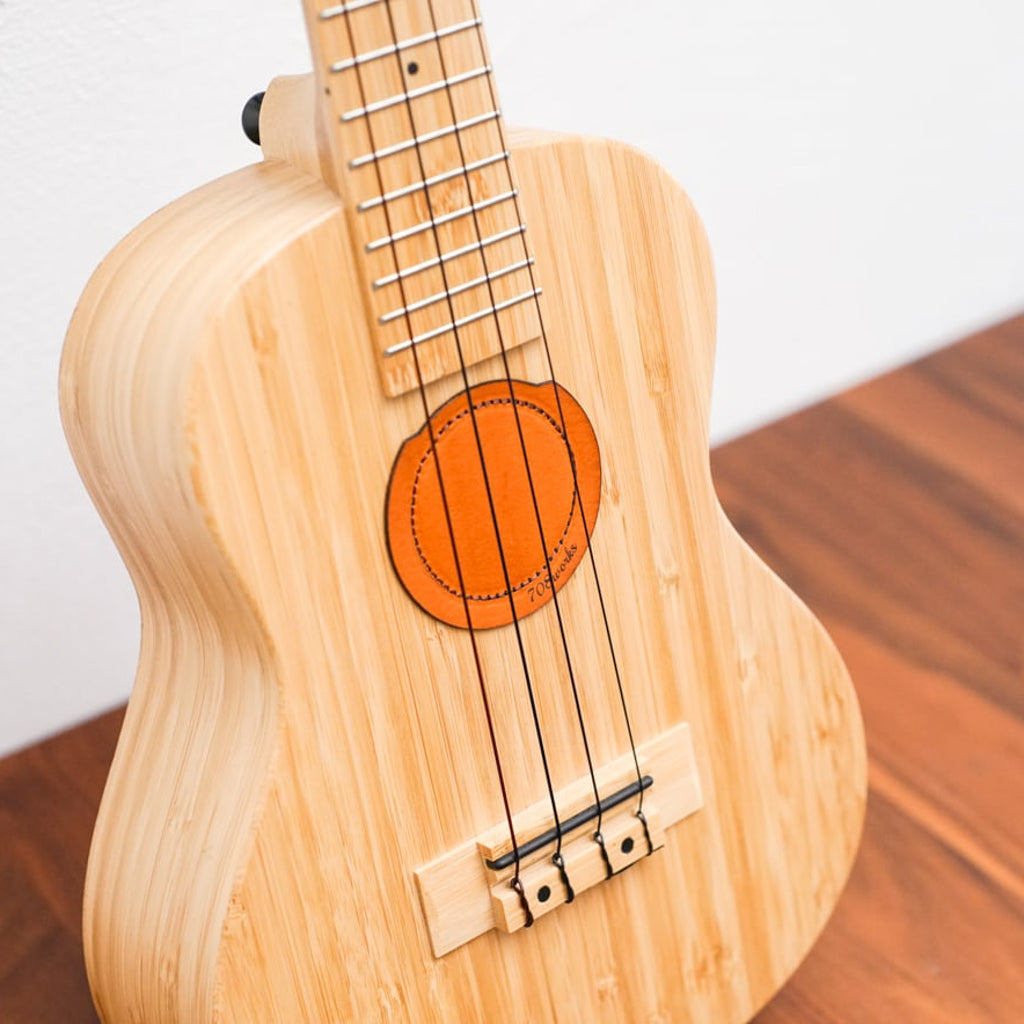 Sound hole cover | For ukulele [made of genuine leather]