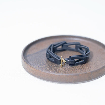 kolmio | Genuine leather bracelet