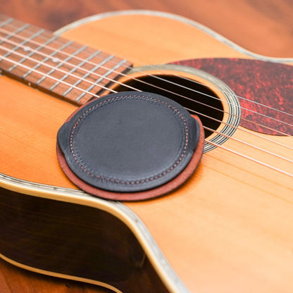 Sound hole cover | For acoustic guitar [made of genuine leather]