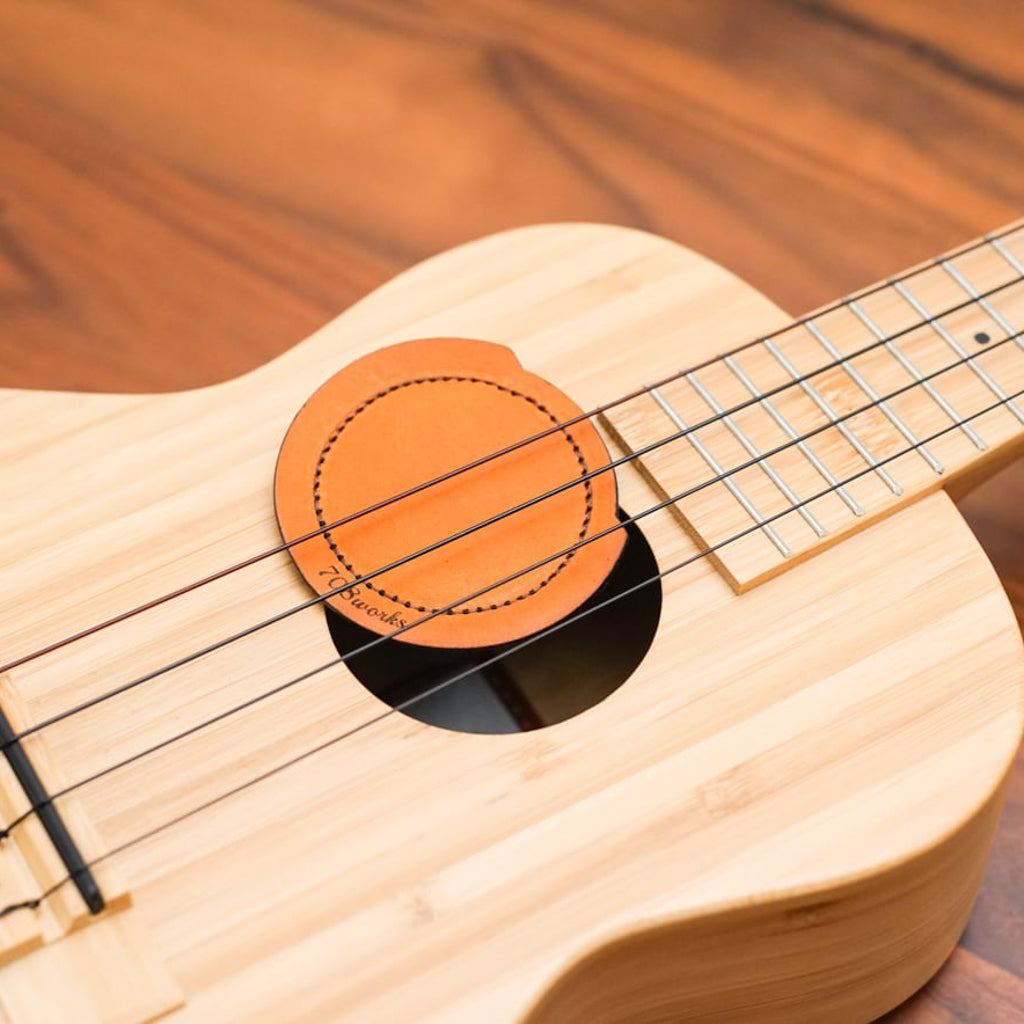 Sound hole cover | For ukulele [made of genuine leather]