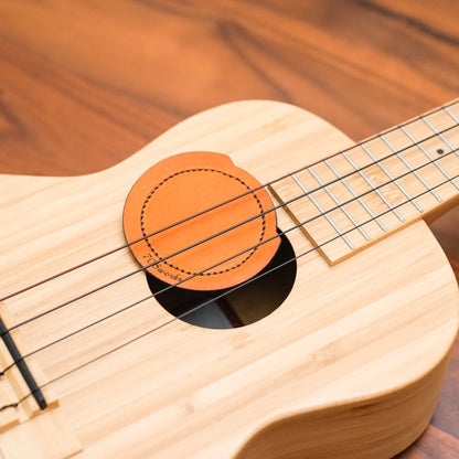 Sound hole cover | For ukulele [made of genuine leather]