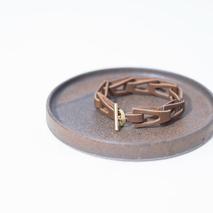 kolmio | Genuine leather bracelet