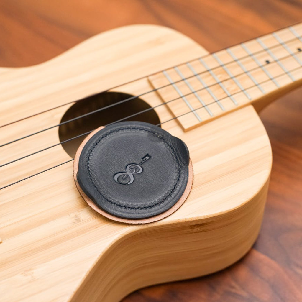 Sound hole cover | For ukulele [made of genuine leather]