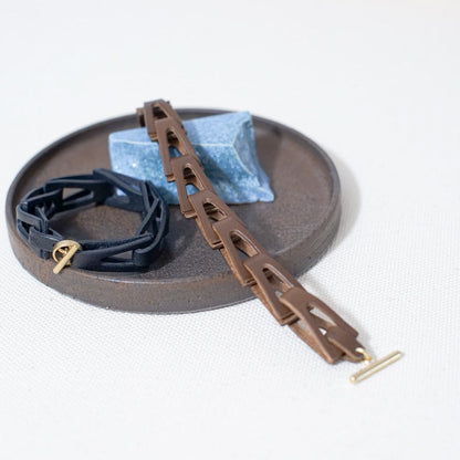 kolmio | Genuine leather bracelet
