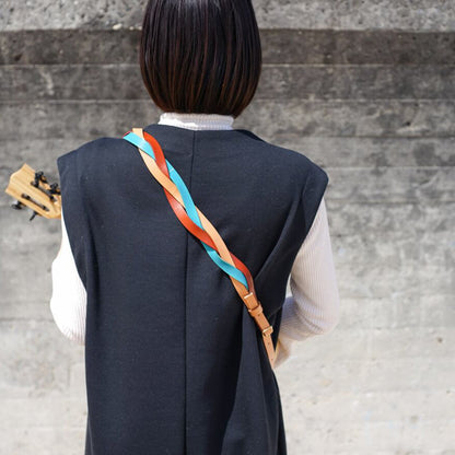 Triad for ukulele | A braided ukulele strap with just the right amount of presence