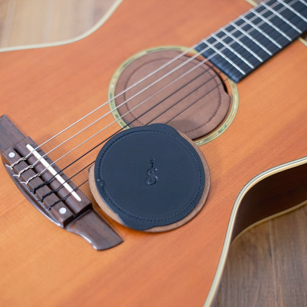Sound hole cover | For acoustic guitar [made of genuine leather]