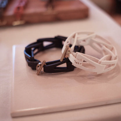 kolmio | Genuine leather bracelet