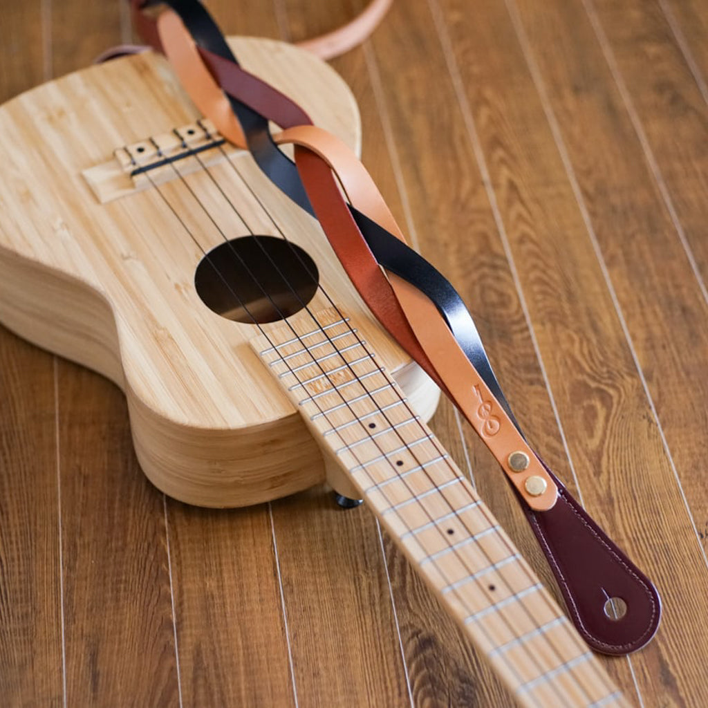 Triad for ukulele トライアド Camel×Brown×Black ウクレレに装着したイメージ 3