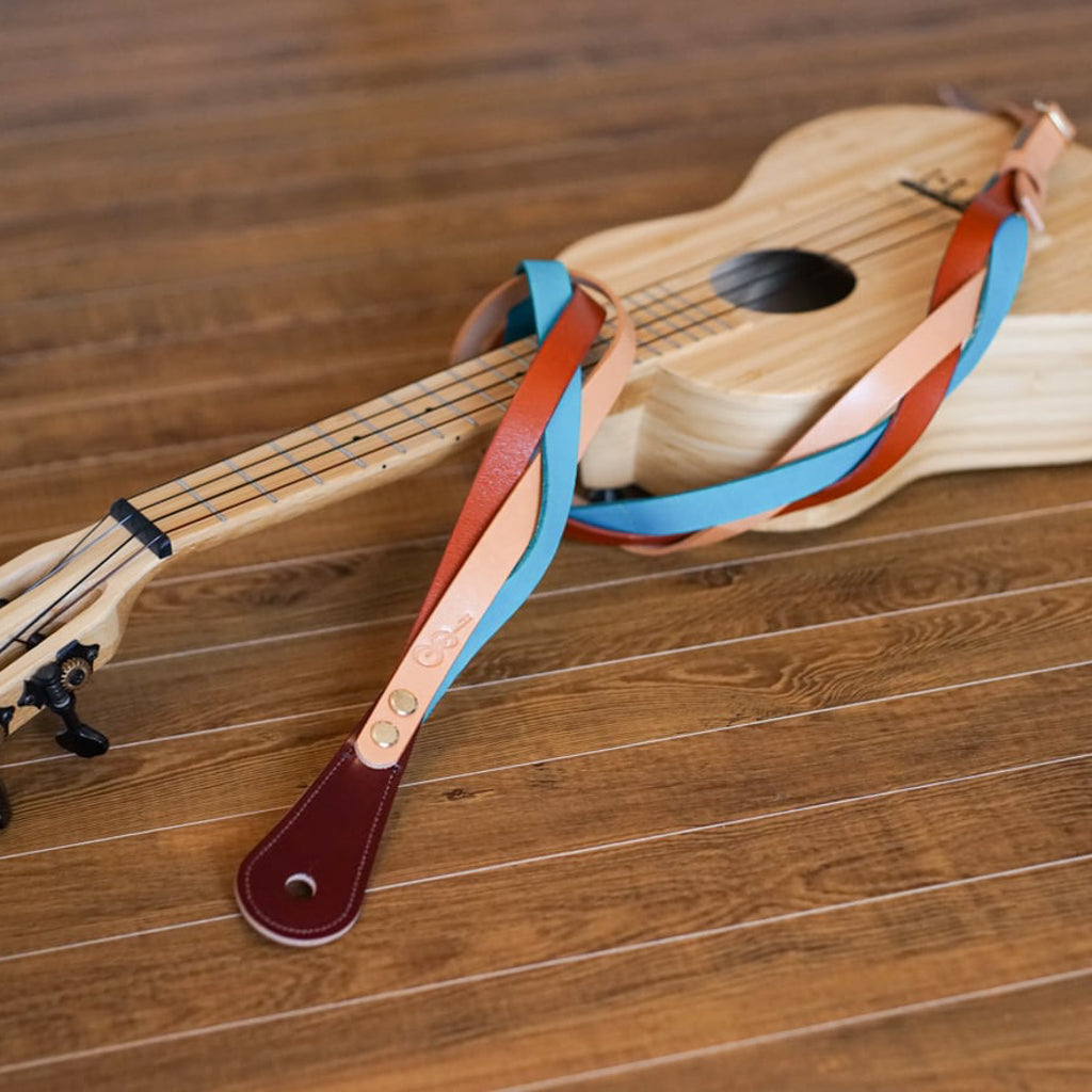 Triad for ukulele トライアド Camel×Brown×Sora ウクレレに装着したイメージ 3